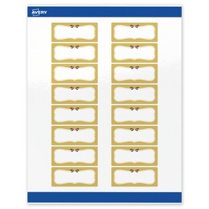 Avery Labels, 1" x 2-5/8", Gold-Metallic Berries, Glossy, 160ct - 1 of 4