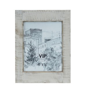 VIP Wood 20 in. Gray 11x14 Photo Frame Vintage - 1 of 3