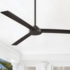 62" Minka Aire Modern Industrial Indoor Outdoor Ceiling Fan Coal Wet Rated for Patio Exterior House Home Porch Gazebo Garage Barn - 2 of 4