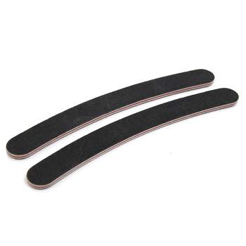 Unique Bargains 2pcs Double Sided Frosted Manicure Nail Sanding File Emery Board 6.9" x 0.7" x 0.2"