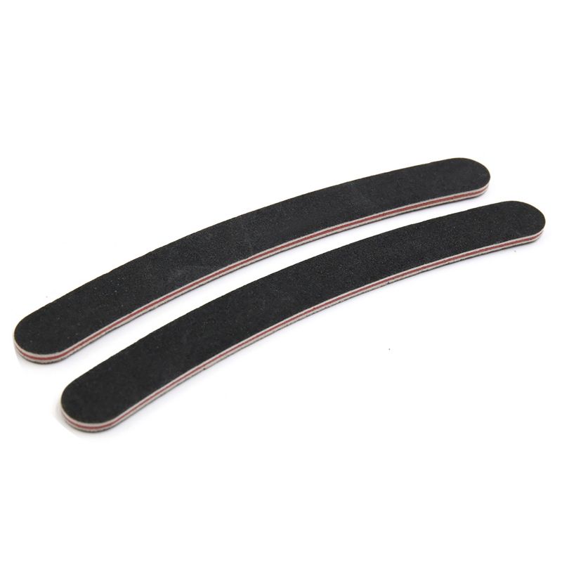 Unique Bargains 2pcs Double Sided Frosted Manicure Nail Sanding File Emery Board 6.9" x 0.7" x 0.2", 1 of 4