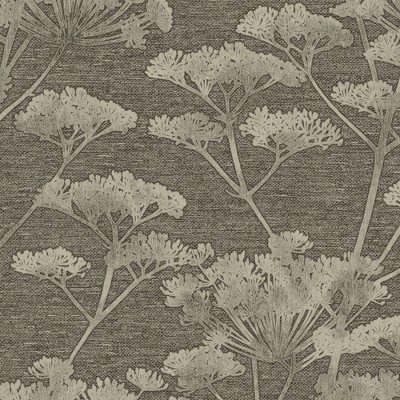 Boutique Indulgence Taupe and Gold Floral Non-Woven Wallpaper
