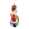 Huras 7.75 In Santa W/ Grandfather Clock Ornament Chimes Christmas Time Tree Ornaments - 3 of 3