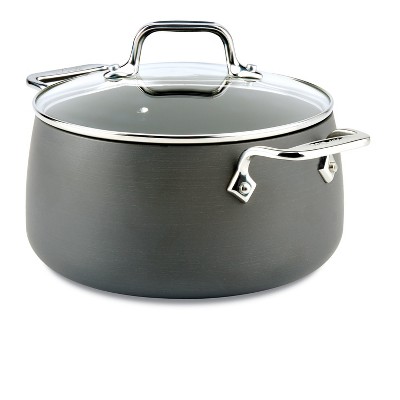 All-Clad 4 Quart Nonstick Soup Pot with Lid, HA1 Hard Anodized Cookware
