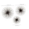 Set of 3 Metal Starburst 3D Wall Decors - Olivia & May - image 3 of 4