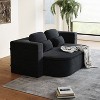 NicBex Corduroy Upholstered Floor Sofa Bed with Convertible Foldable Design,2-Seater Futon Couch Sleeper Sofa for Living Room,Bedroom - 2 of 4