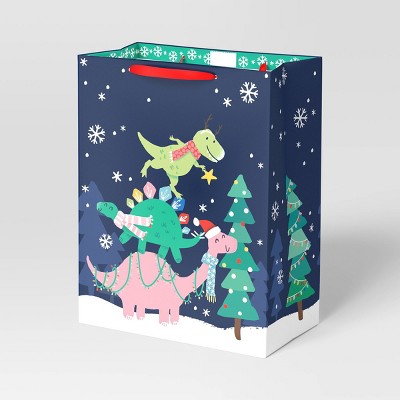 Dinosaur christmas gift bag sale