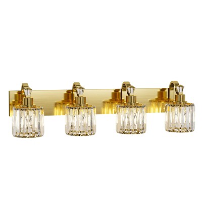 Crystal Gold Bathroom Vanity Light Modern Bathroom Light Fixtures Over Mirror Modern Crystal Vanity Lighting