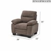 Chenille Upholstered Chair with Removable Back, Pillow-Top Arm Cushions and Foam-Encased Coil Spring Seating - 2 of 4