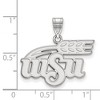Black Bow Jewelry 14k White Gold Wichita State Shockers NCAA Large Pendant - 2 of 3