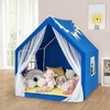 Costway Large Play Tent  Kids & Toddlers Playhouse with Washable Cotton Mat, Star Lights - 2 of 4