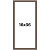 PosterPalooza | Panoramic Elegant Brown Picture Frame - UV Acrylic, Foam Board Backing, Hanging Hardware - 2 of 4