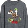 Men's - Disney - Christmas Botanical Butterfly Long Sleeve Graphic T-Shirt - 2 of 4
