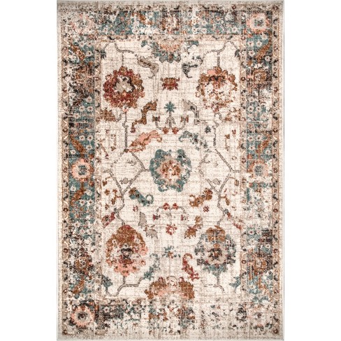 Nuloom Vintage Autumn Cecil Area Rug, 6' 7 X 9', Beige : Target