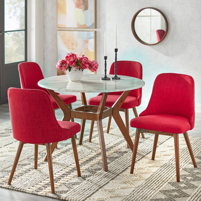 Set of 2 Saville Dining Chairs Red - Buylateral, 4 of 6