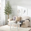 6ft Artificial Olive Tree – Faux Silk Potted Plant with Handmade Seagrass Basket & Lifelike Fruits for Indoor Home, Office, or Living Room Decor - 3 of 4