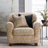 2pc Stretch Pen Pal Chair Slipcovers Parchment: Velvet & Spandex, Fits Side Chairs - Waverly Home - 3 of 4