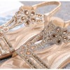 Clotth Women's Floral Flat Sandals - Elastic Strap for Summer Beach, Sparkling Jeweled Bohemian Flats,Sandals with Non Slip Shoes - 4 of 4