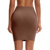 INSPIRE CHIC Women's High Waist Tummy Control Under Skirt Seamless Half Slips Shaping Under Mini Dress - 2 of 4