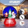 VINGLI 6ft Tall Christmas Snow Ball Inflatable, with Secure Stakes Storage Bag, Electric Blower Fan for Indoor Outdoor Garden Decor - 2 of 4