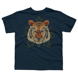 Boy's Design By Humans Tiger Face By LetterQ T-Shirt - 1 of 3