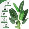 48"Artificial Plant Faux Plant Palm Tree Artificial Bird of Paradise Plant for Indoor Outdoor Office Home Decor Perfect Housewarming Gift - 4 of 4