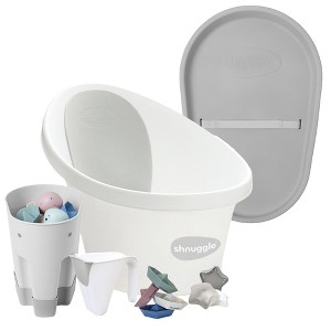 Shnuggle Bath & Change Bundle: Baby Bath & Changing Bundle + Accessories - 6-Piece Set for Cozy Bath & Diaper Time - 1 of 4