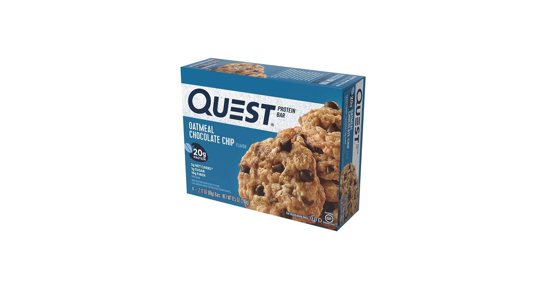 Quest Nutrition NutritionProtein Bar - Oatmeal Chocolate Chip - 4ct