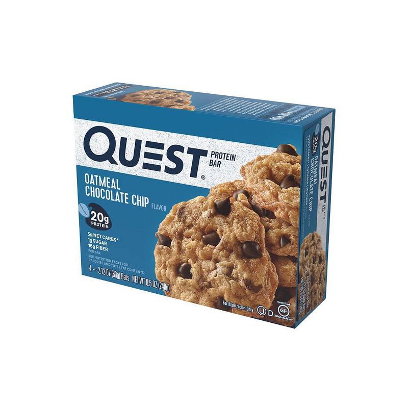 Quest Nutrition Protein Bar - Oatmeal Chocolate Chip, 1 of 8