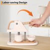 Button Maker Machine – Multi-Size Photo Badge Maker with Magic Book, Round Cutter & Parts – Orange DIY Craft Kit for Home - 4 of 4