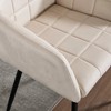 Dining Chairs Set of 2, Upholstered Kitchen Chairs with Comfortable Seat, velvet Dining Chairs with Armrests, Easy to Assemble and Clean - 4 of 4