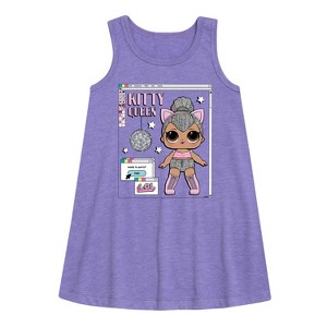 Girls' - LOL Surprise! - Computer Design Graphic Sleeveless Aline Dress - 1 of 3