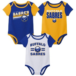 NHL Buffalo Sabres Infant Boys' 3pk Bodysuit - 1 of 4