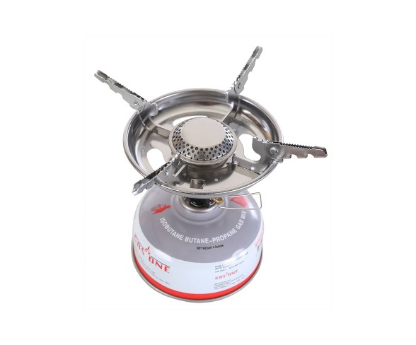 Stansport Isobutane Backpack Stove - Stainless Steel