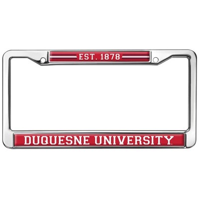 Duquesne University School Logo Full Size Standard License Plate Metal Frame
