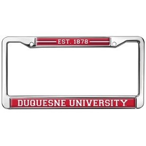 Duquesne University School Logo Full Size Standard License Plate Metal Frame - 1 of 4