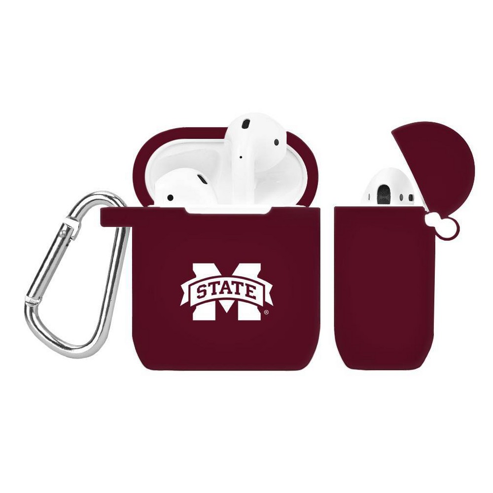 Photos - Portable Audio Accessories NCAA Mississippi State Bulldogs Silicone Cover for Apple AirPod Battery Ca