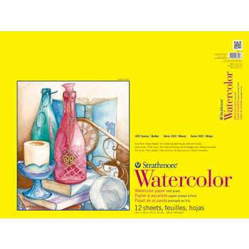 Strathmore 300 Series Watercolor Pad, 11 x 15 Inches, 140 lb, 12 Sheets