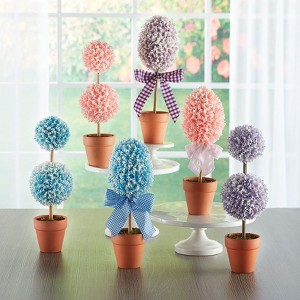 The Lakeside Collection Colorful Faux Boxwood Collection - 1 of 4