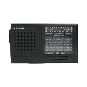 RadioShack Traditional Portable Multi-Band Radio AM, FM, Short Wave SW 1-9, with Weather Band, Powered with 2 AA Batteries 1202271 - 1 of 4