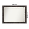 Amanti Art Odin Antique Bronze Non-Beveled Wood Framed Bathroom Vanity Wall Mirror - 3 of 4