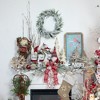 Northlight Heavily Flocked Pine Artificial Christmas Wreath - 20" - Unlit - 3 of 4
