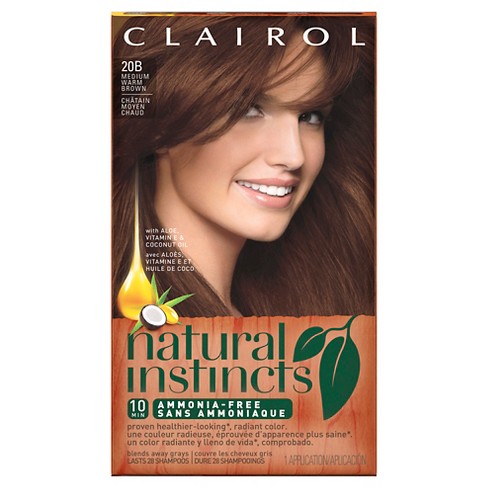 Clairol Natural Instincts Non-Permanent Hair Color - 5W/20B Cinnamon ...