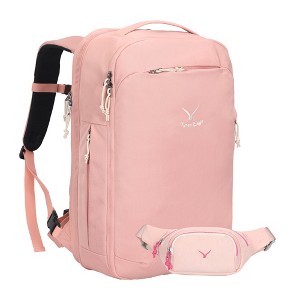 Hynes Eagle 40L TSA Friendly Travel Backpack + Fanny Pack-Pink - 1 of 4