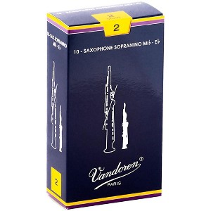 Vandoren Sopranino Saxophone Reeds Strength 2, Box of 10 - 1 of 2