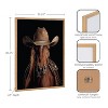 Kate & Laurel All Things Decor 16"x20" Gallery Horse Wearing a Western Cowboy Hat Print by The Creative Bunch Studio Natural - 3 of 4