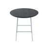 LeisureMod Rossmore Modern Round Side Table with White Steel Frame - image 4 of 4