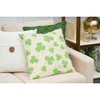 C&F Home 18" x 18" St. Patrick's Day Shamrock Pattern Printed Accent Throw Pillow - 2 of 4