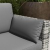 Resenkos 3-Seat Sofa, Outdoor Sectional Furniture, PE Rattan, Brown - 4 of 4