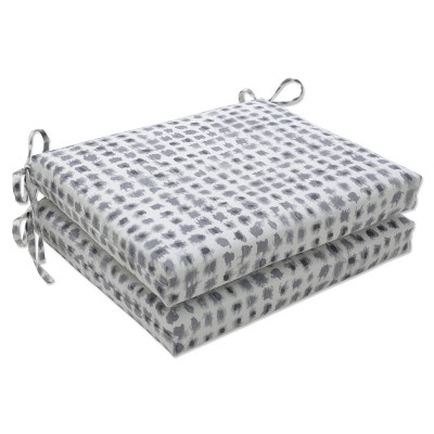 Alauda 2pc Outdoor/Indoor Squared Chair Pad Set - Pillow Perfect
